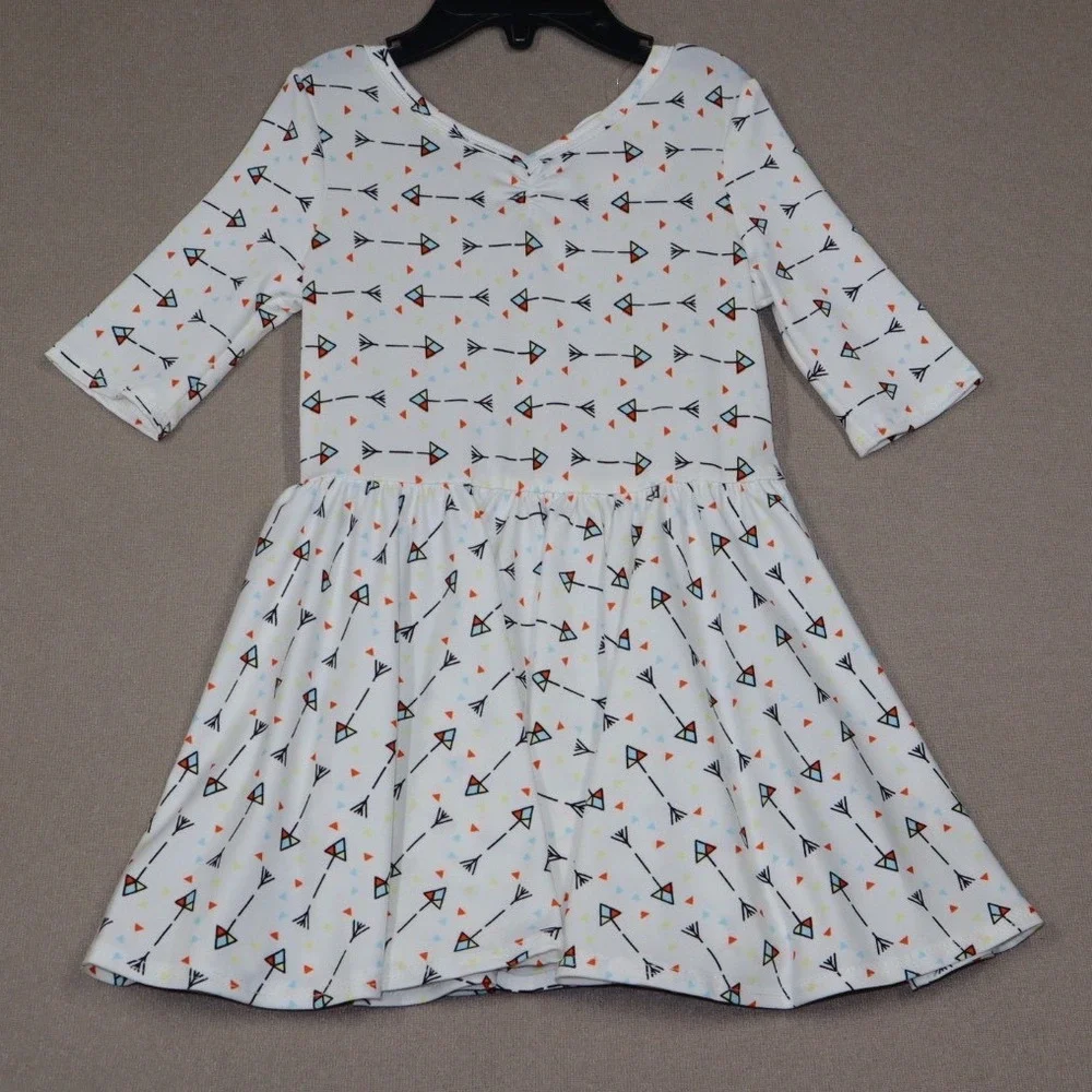 Dot Dot Smile Little Girls Ballerina Style Dress‎ - Arrows - Size 2T